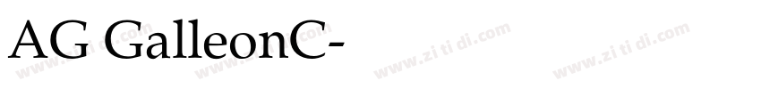 AG GalleonC字体转换